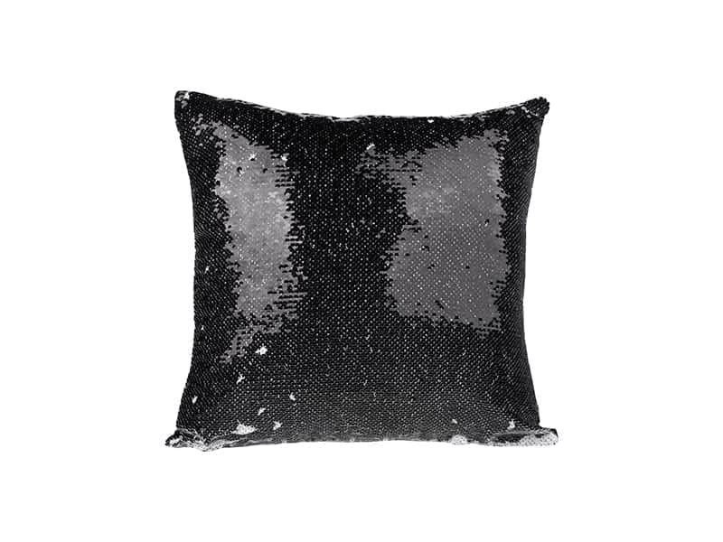 Flip Sequin Pillow Cover Black/white Double Sided