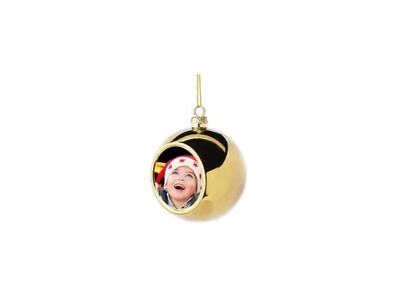 Plastic Christmas Ball Ornament (Gold)
